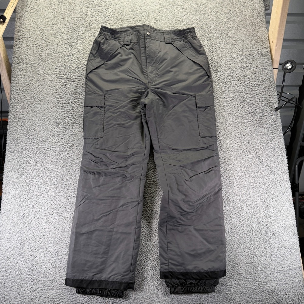 Iceburg Snowpants Mens XL Gray Polyester Ski Insulated Outerwear Snowboarding